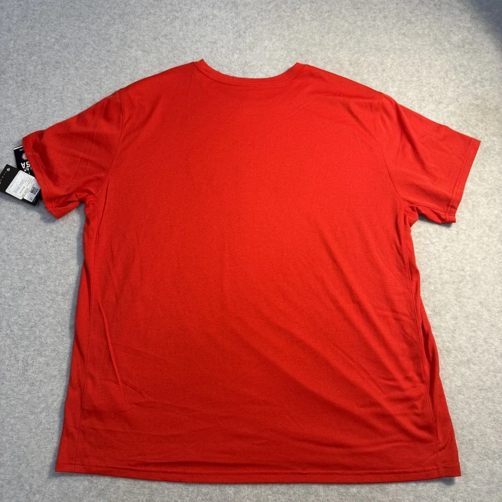 Nike USA Olympic Team Dri-FIT Red Athletic Cut T-Shirt Mens XXL Short Sleeve NWT